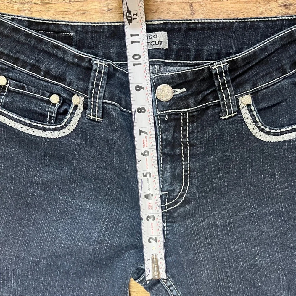 Daytrip Virgo Bootcut Jeans Dark Wash Contrast Stitch Size 31R DBK607
